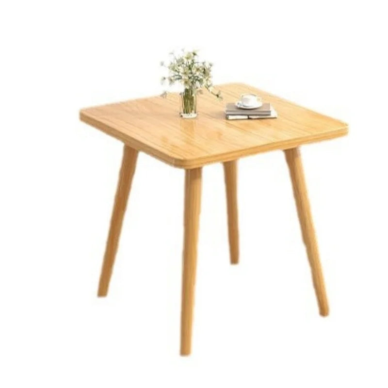 Kleiner quadratischer Beistelltisch aus Holz – Für Wohnzimmer